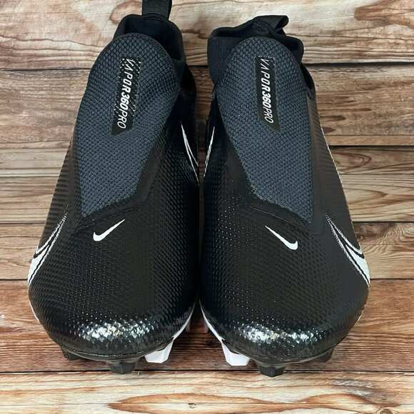 Nike Vapor Edge Pro 360 Football Cleats Black White Men’s Size 11 AO8277-001 New